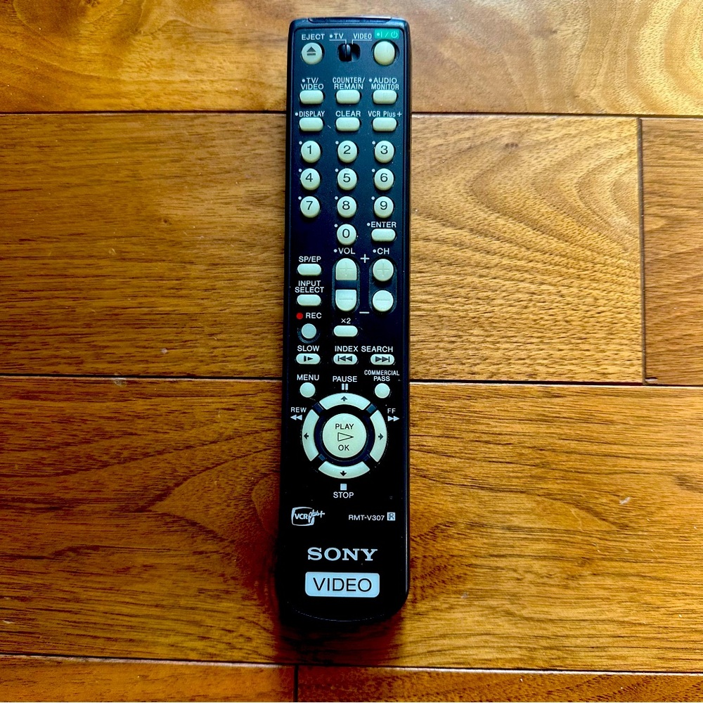 Original Sony RMT-V307 VCR Video Remote Control Genuine OEM Pre-Owned